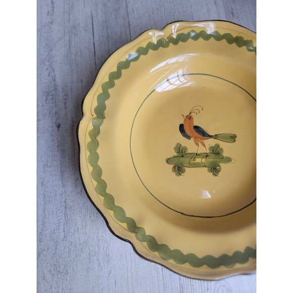 Italian yellow bird soup‎ salad plate rimmed - Picture 3 of 6